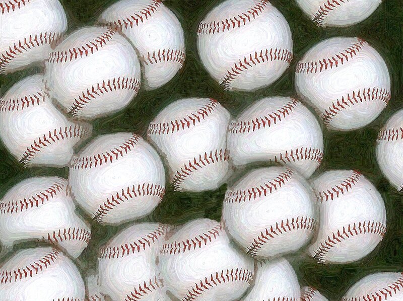 Baseballs in a pile