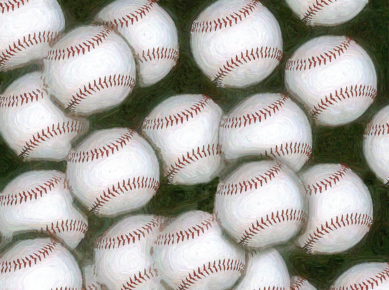 Baseballs in a pile