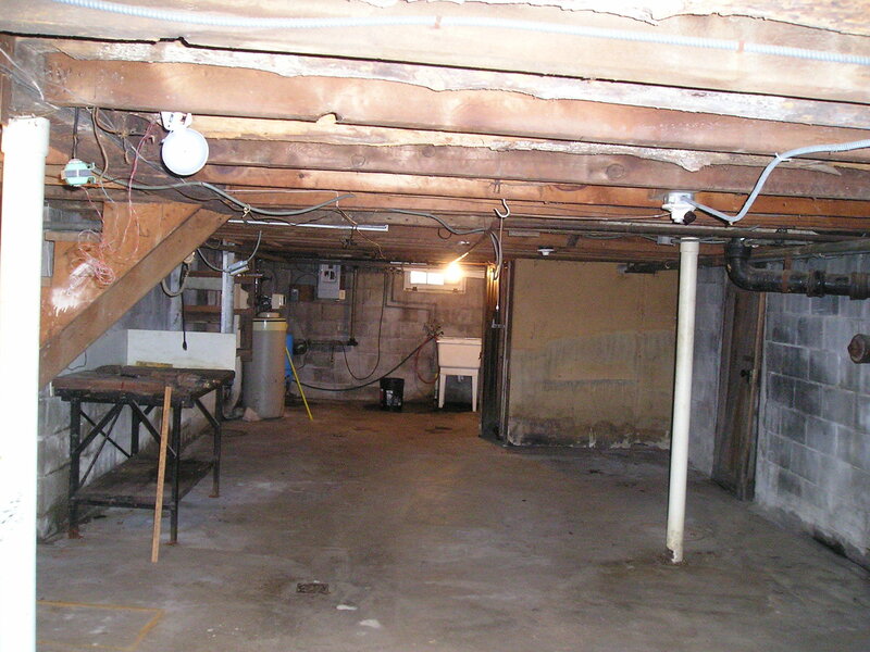 Basement utility room