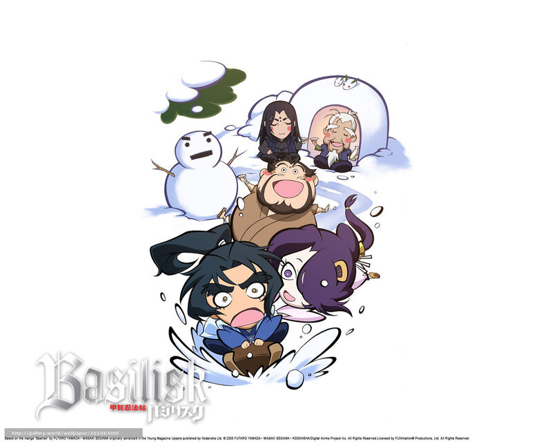 Basilisk characters in snow