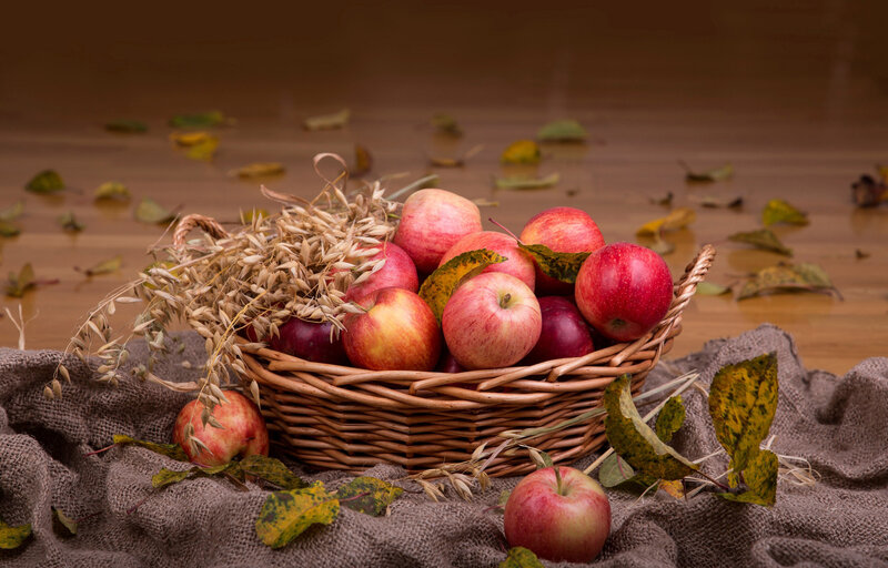 Basket of Apples — Red