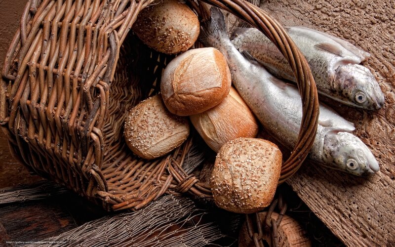 Basket of Bread and Fish