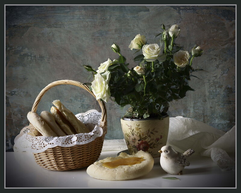 Basket of Bread and Roses