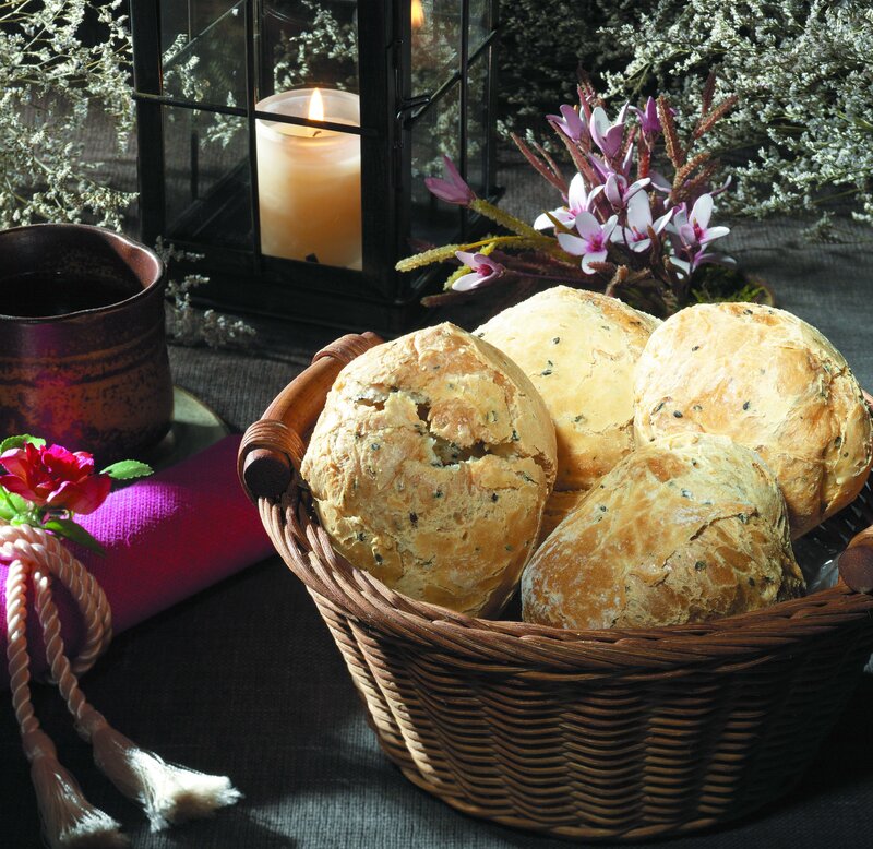 Basket of Bread Rolls
