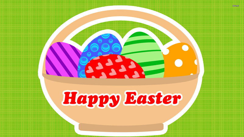 Basket of Decorated Eggs