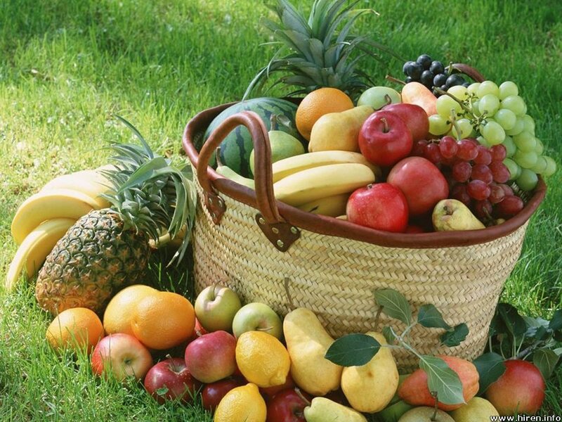 basket of fresh fruits