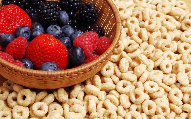 Basket of Mixed Berries — Red, Fresh