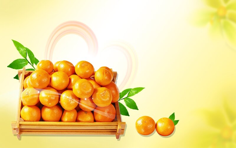 Basket of Oranges — Yellow