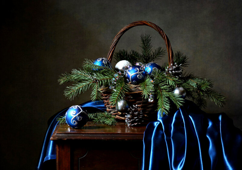 Basket of Ornaments