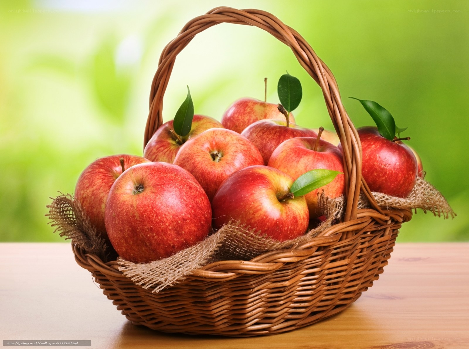 basket of red apples