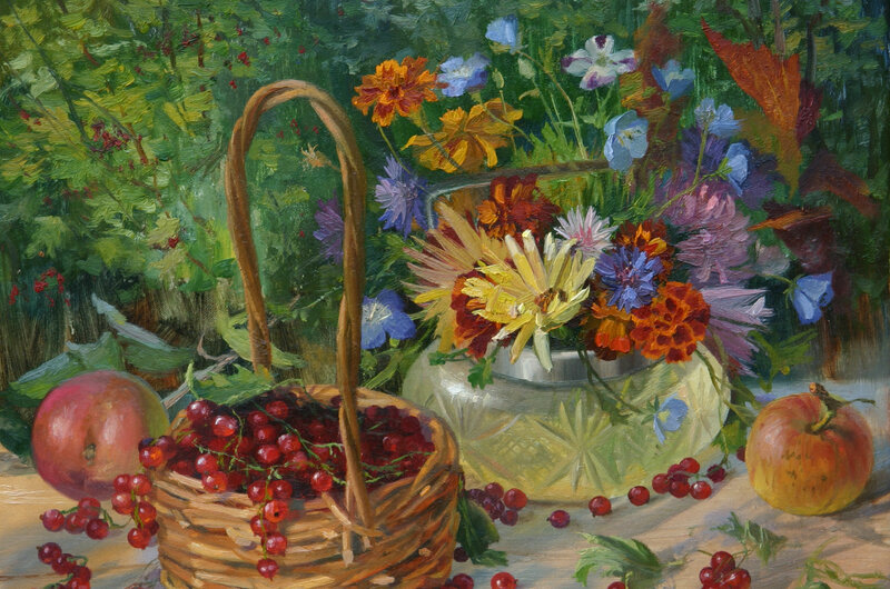 Basket of Red Currants