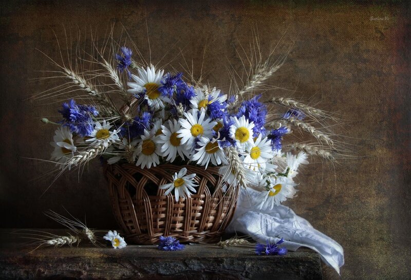 Basket of Wildflowers