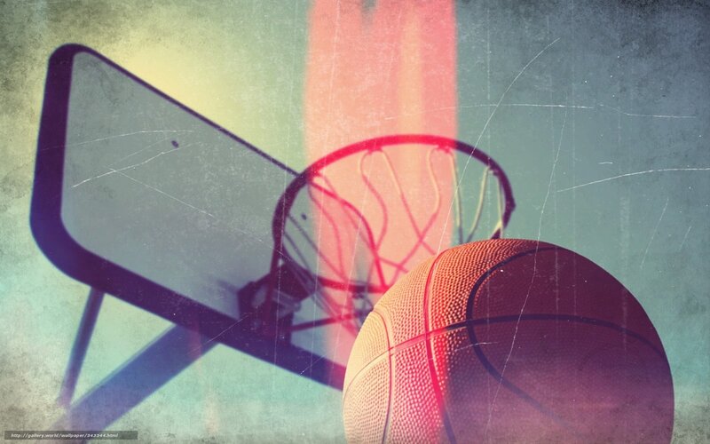 Basketball and Hoop