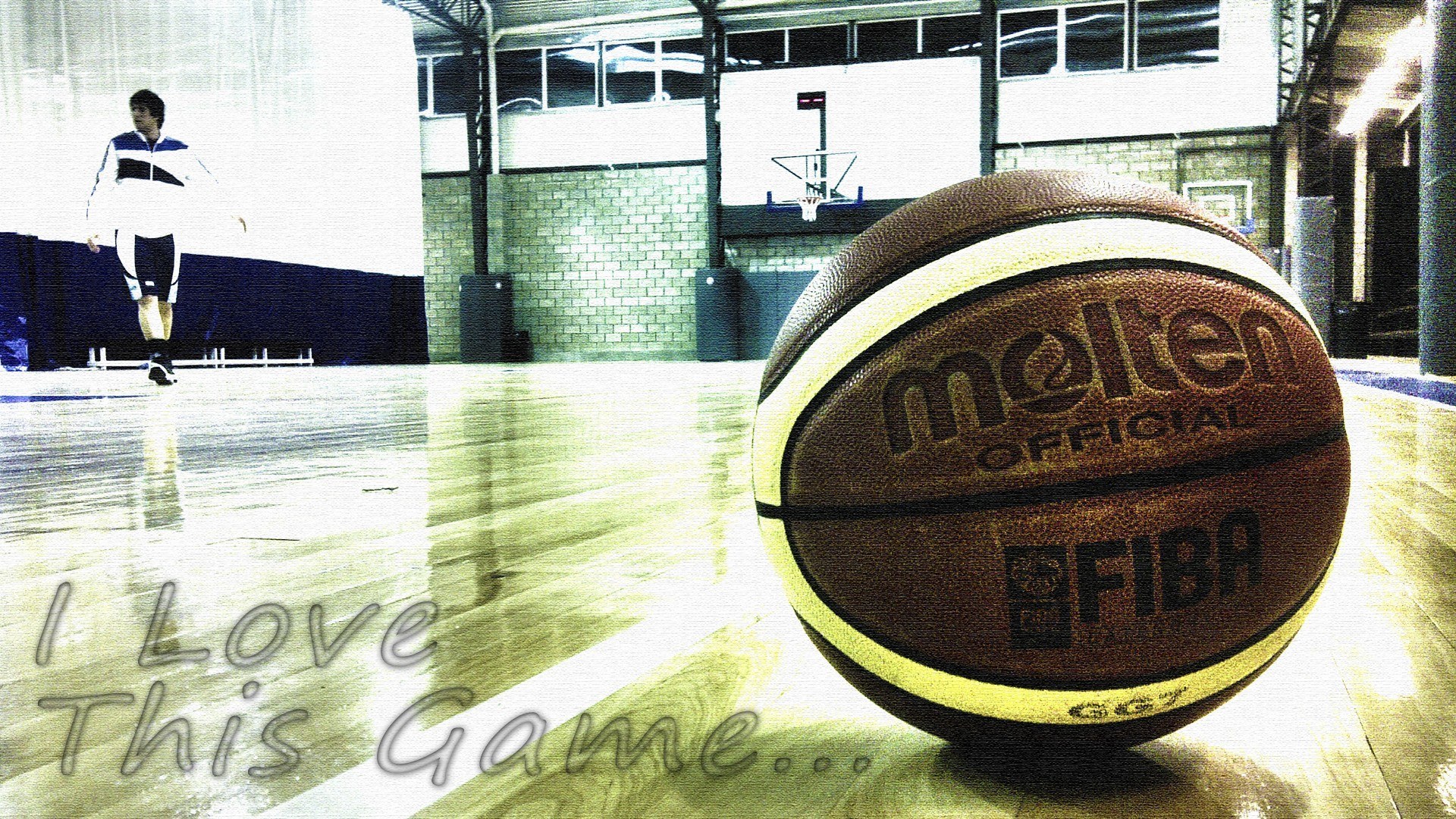 basketball court scene