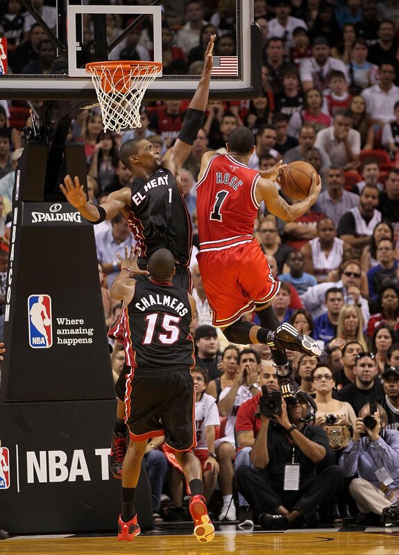 Basketball game action shot