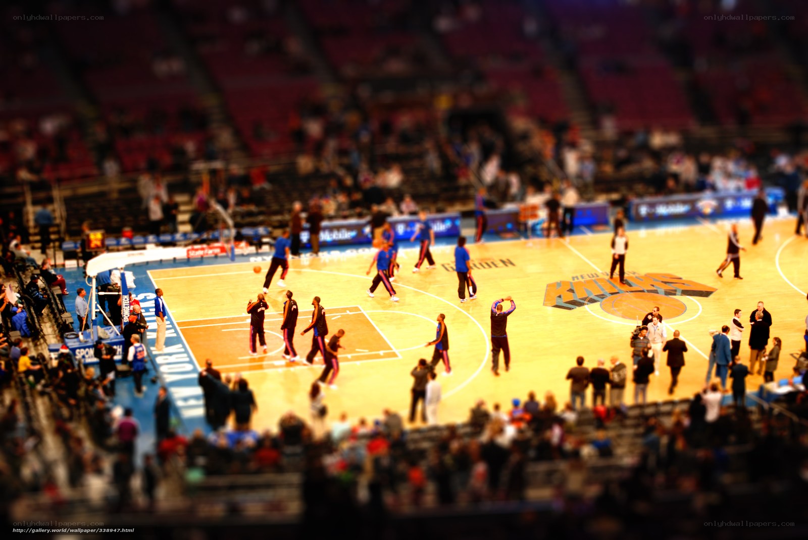 Basketball game at Madison Square Garden