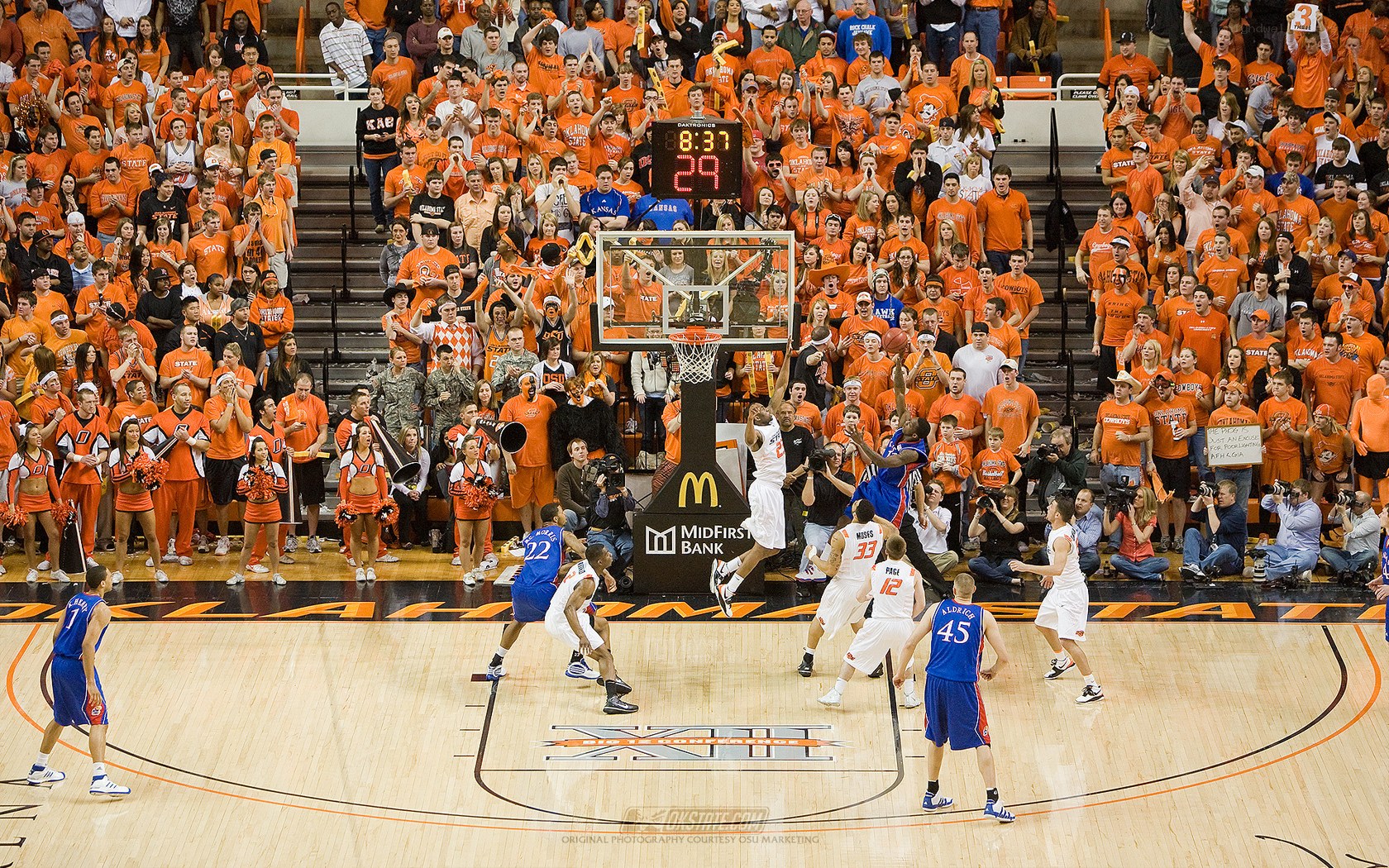 Basketball game at Oklahoma State