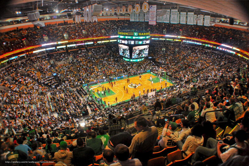 Basketball game at TD Garden