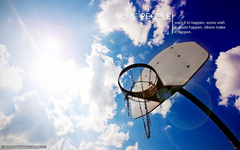 Basketball hoop against sky