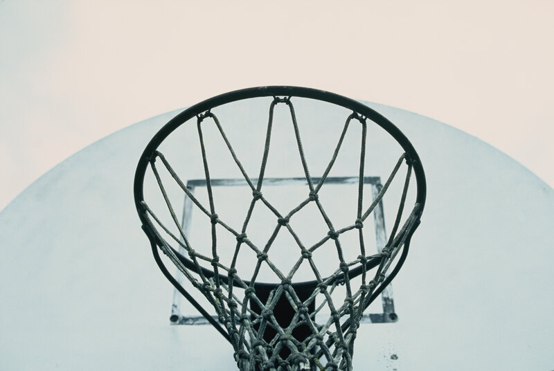 basketball hoop close-up