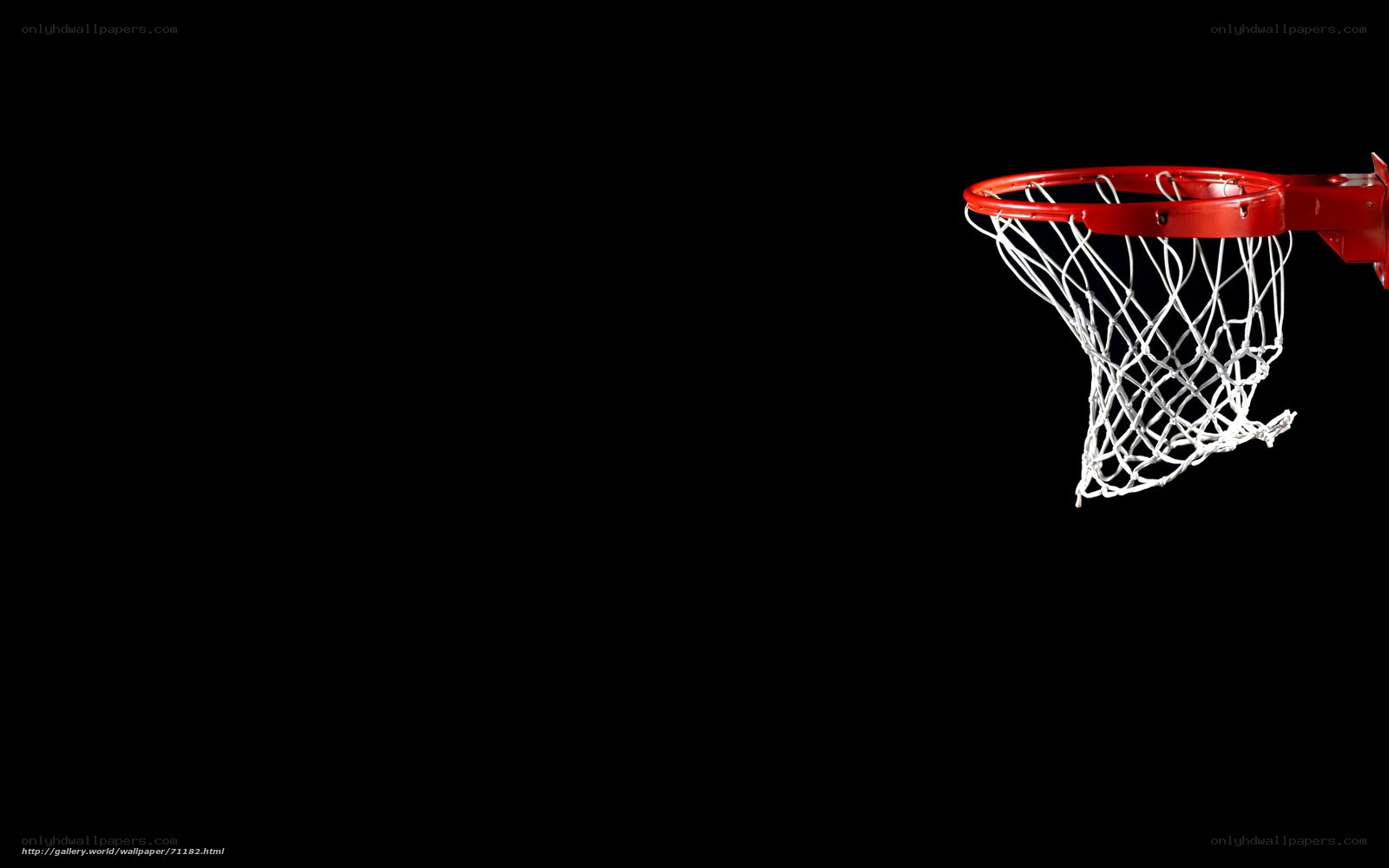 basketball hoop on black