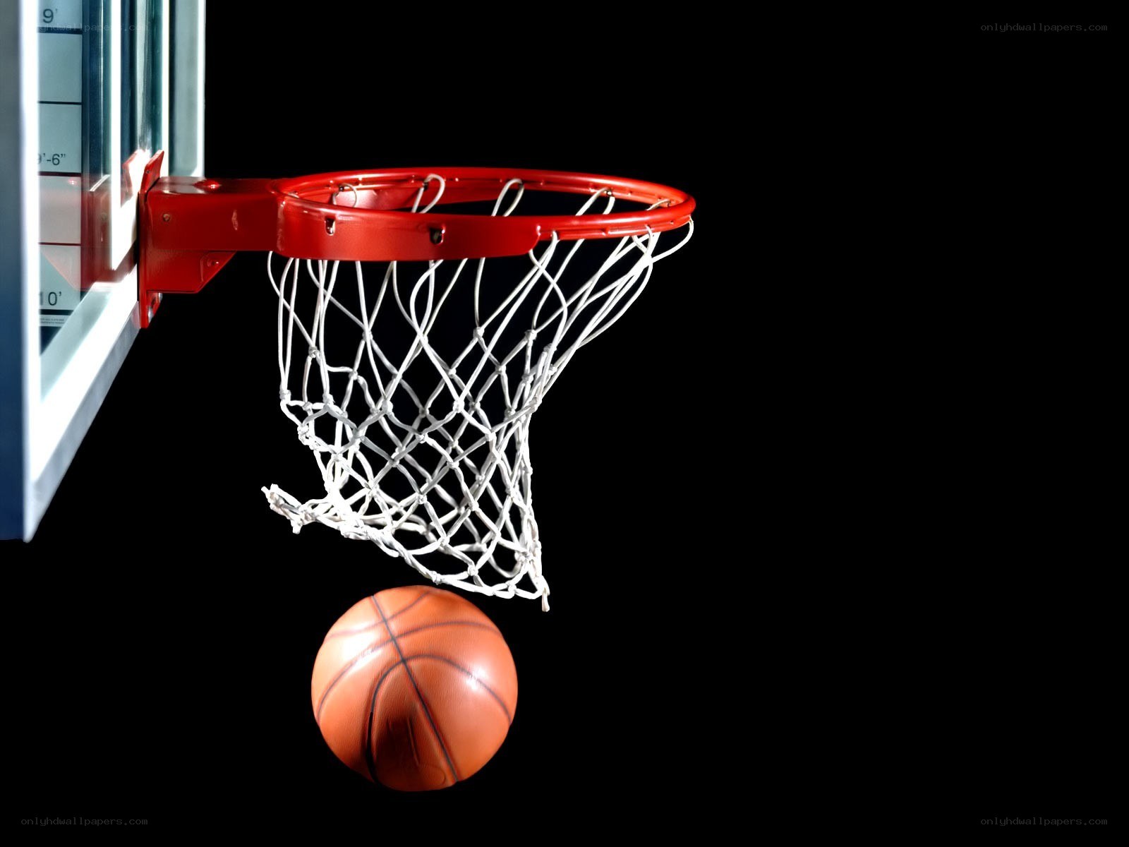 basketball hoop with ball