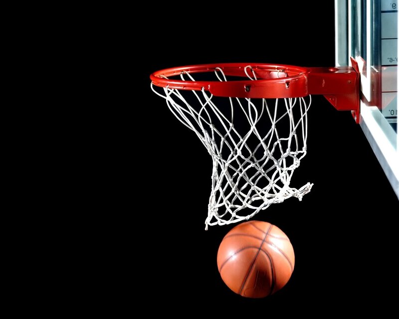 basketball hoop with ball