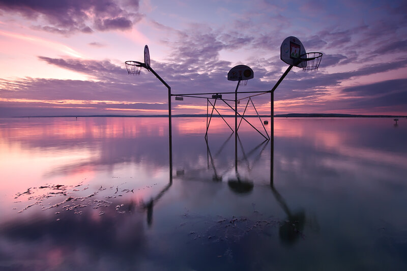 Basketball Hoops in Water