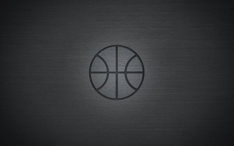 basketball icon on dark background