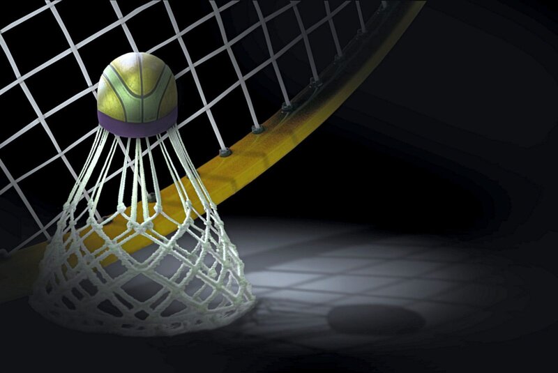 Basketball in Net