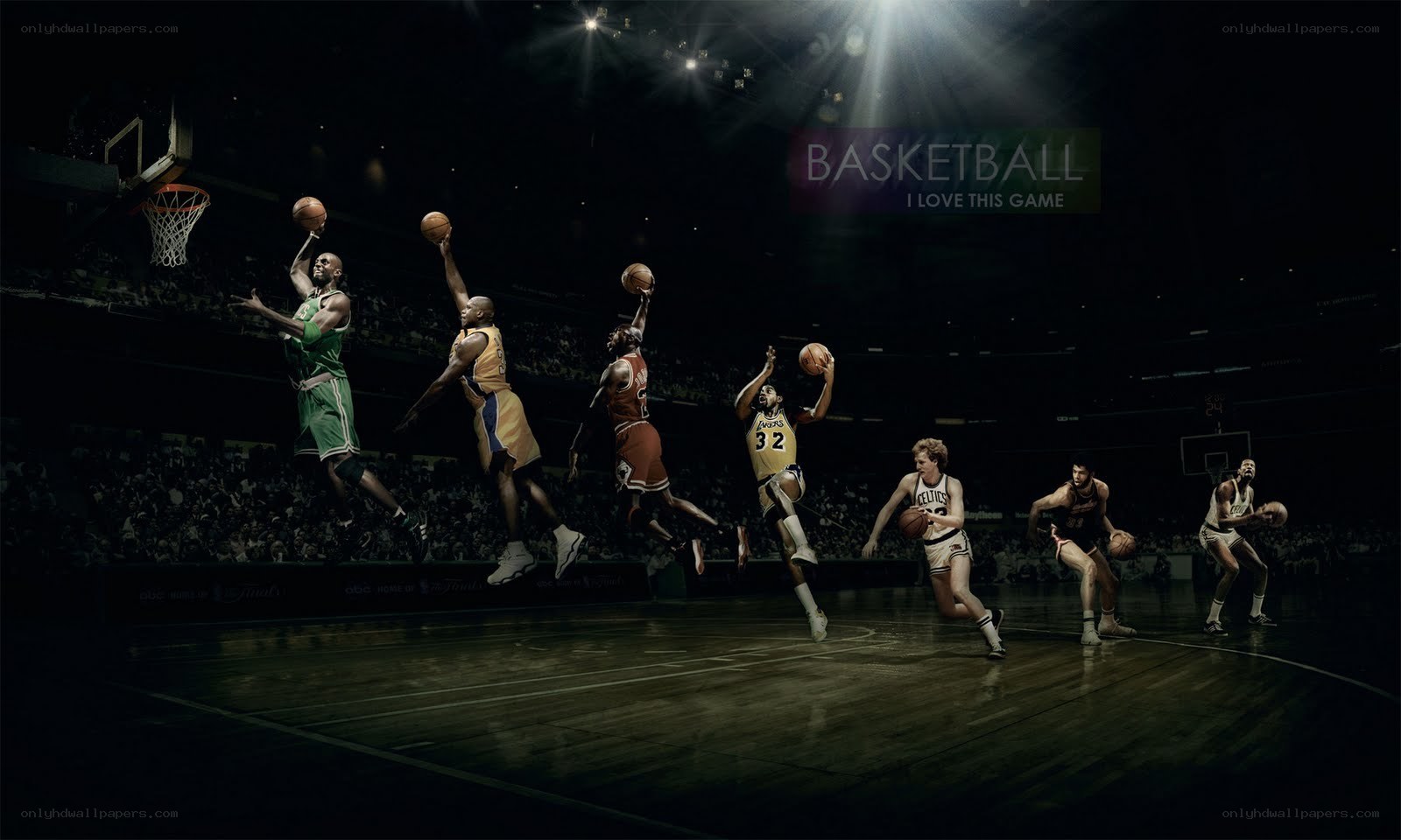 Basketball Legends in Action