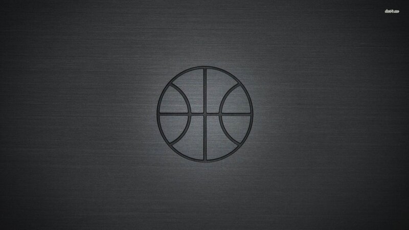 Basketball Logo on Metal