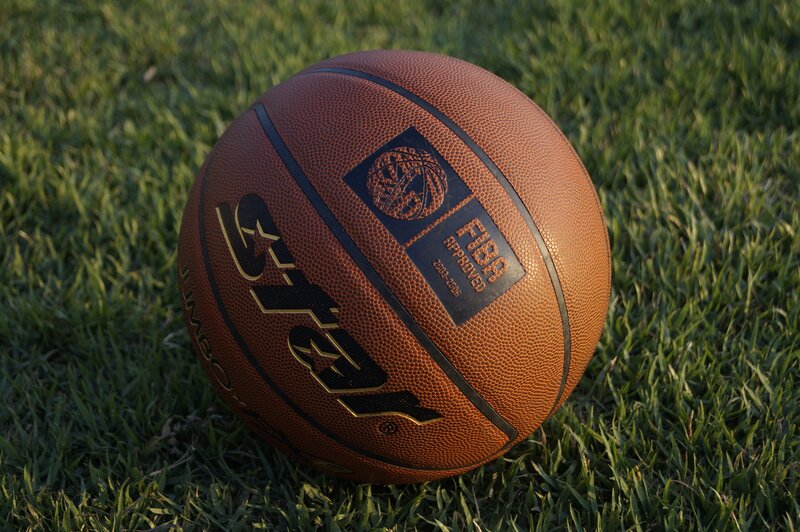 Basketball on Grass — Brown