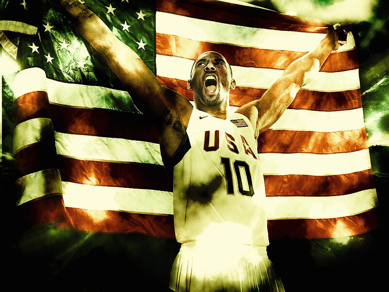 Basketball Player Celebrating — White, Dramatic