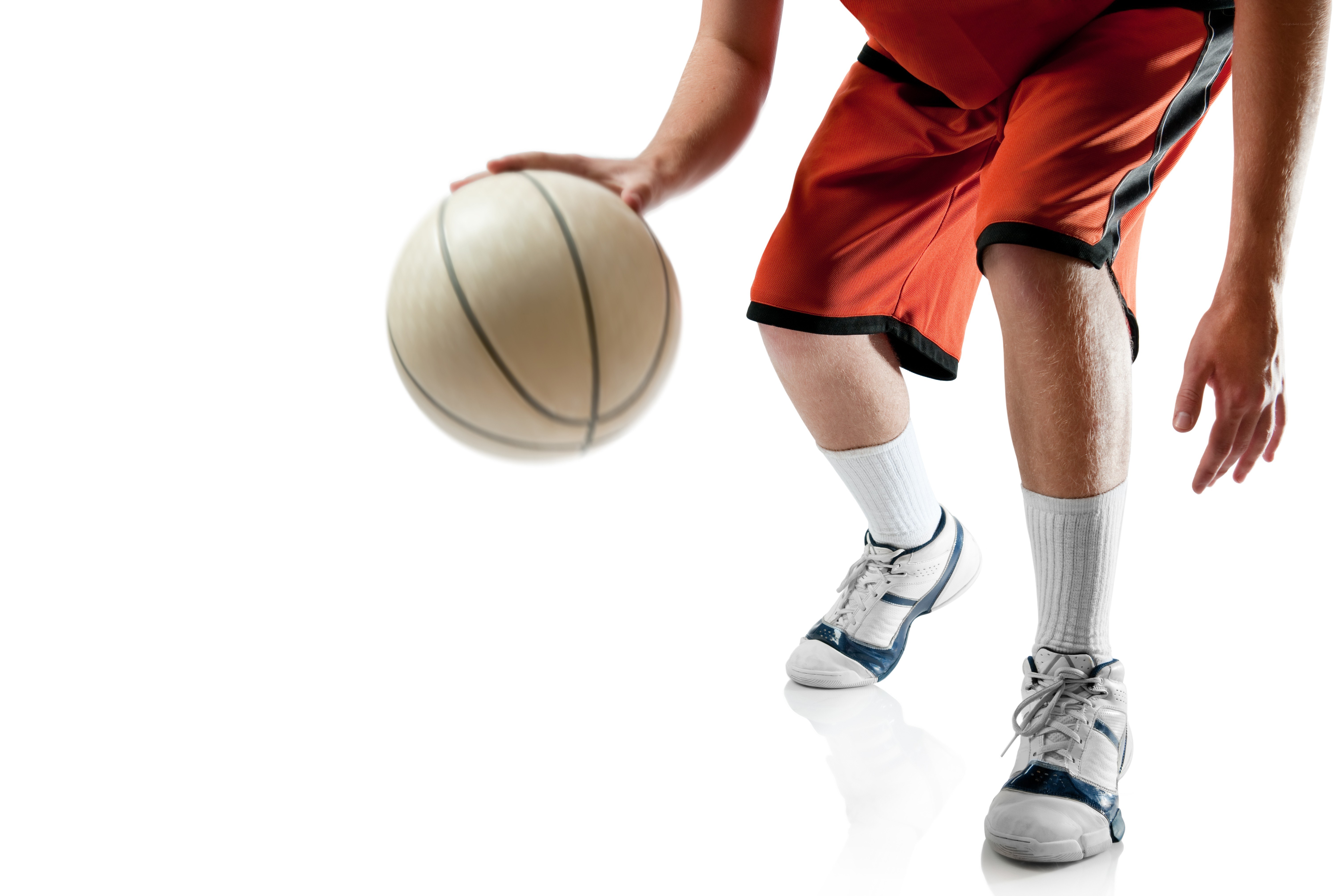 basketball player dribbling