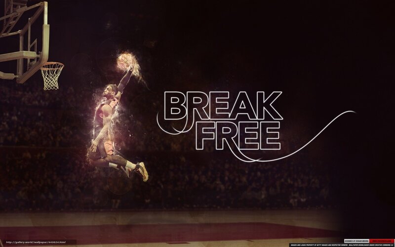 Basketball Player Dunking — Black, Dramatic, Night, Digital Art, Basketball Hoop