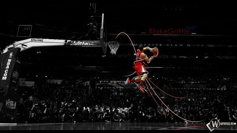 Basketball Player Dunking — Black, Dramatic, Night