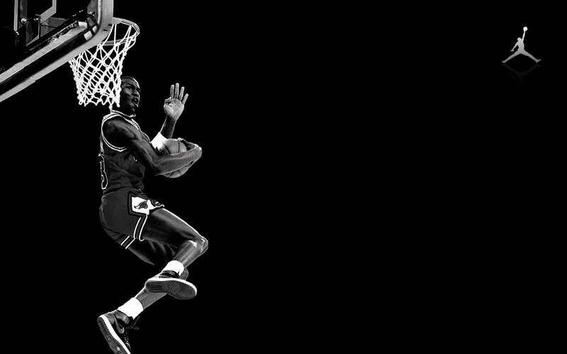 Basketball Player Dunking — Black, Dramatic, Photograph, Basketball Hoop, Sneakers
