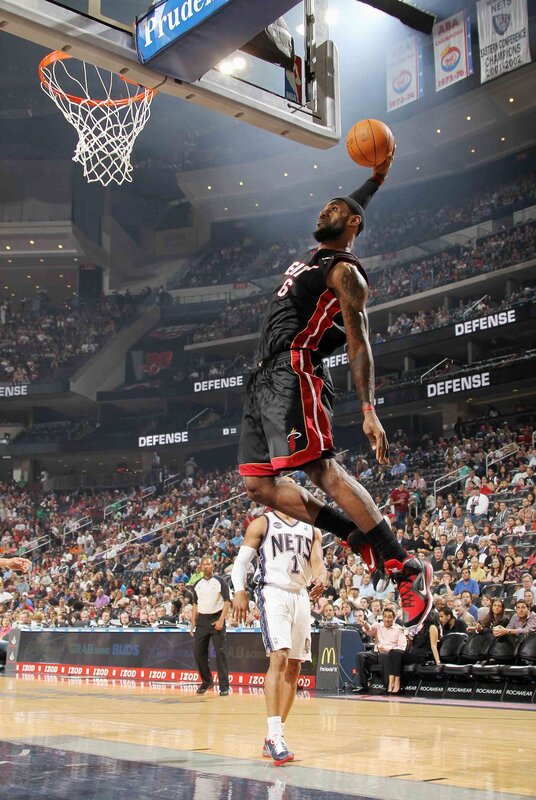 Basketball Player Dunking — Black, Dynamic, Night