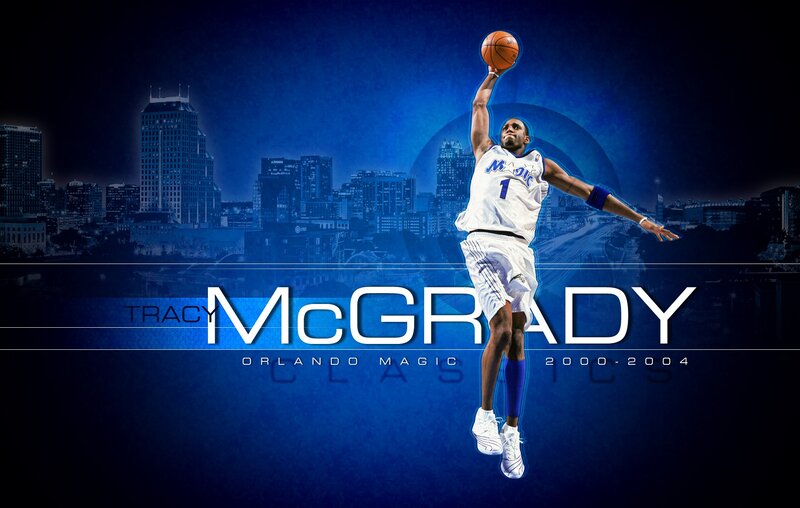 Basketball Player Dunking — Blue, Dramatic, Night