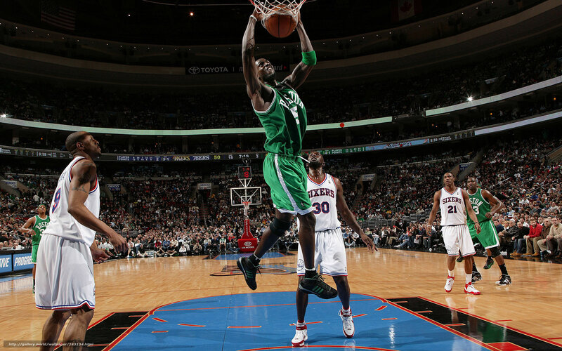 Basketball Player Dunking — Green