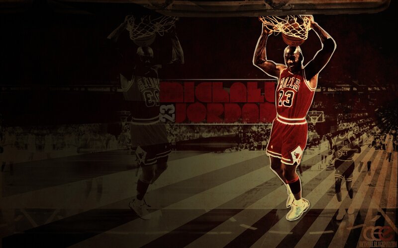 Basketball Player Dunking — Red, Dramatic, Digital Art, Basketball Hoop
