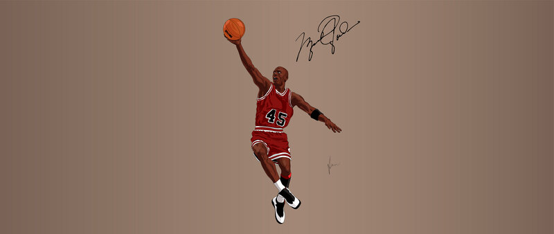 Basketball Player Dunking — Red, Dynamic, Digital Art