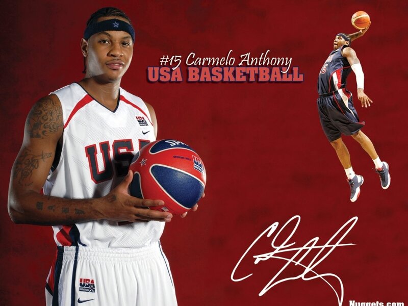 Basketball Player Holding Ball — Red