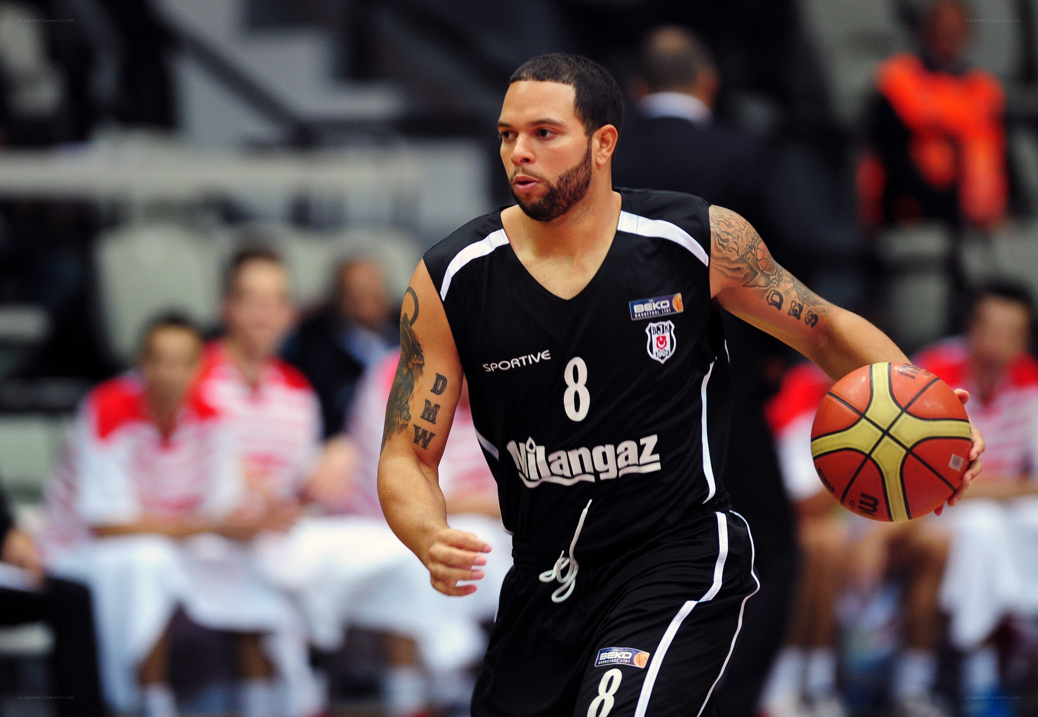 Basketball player in action