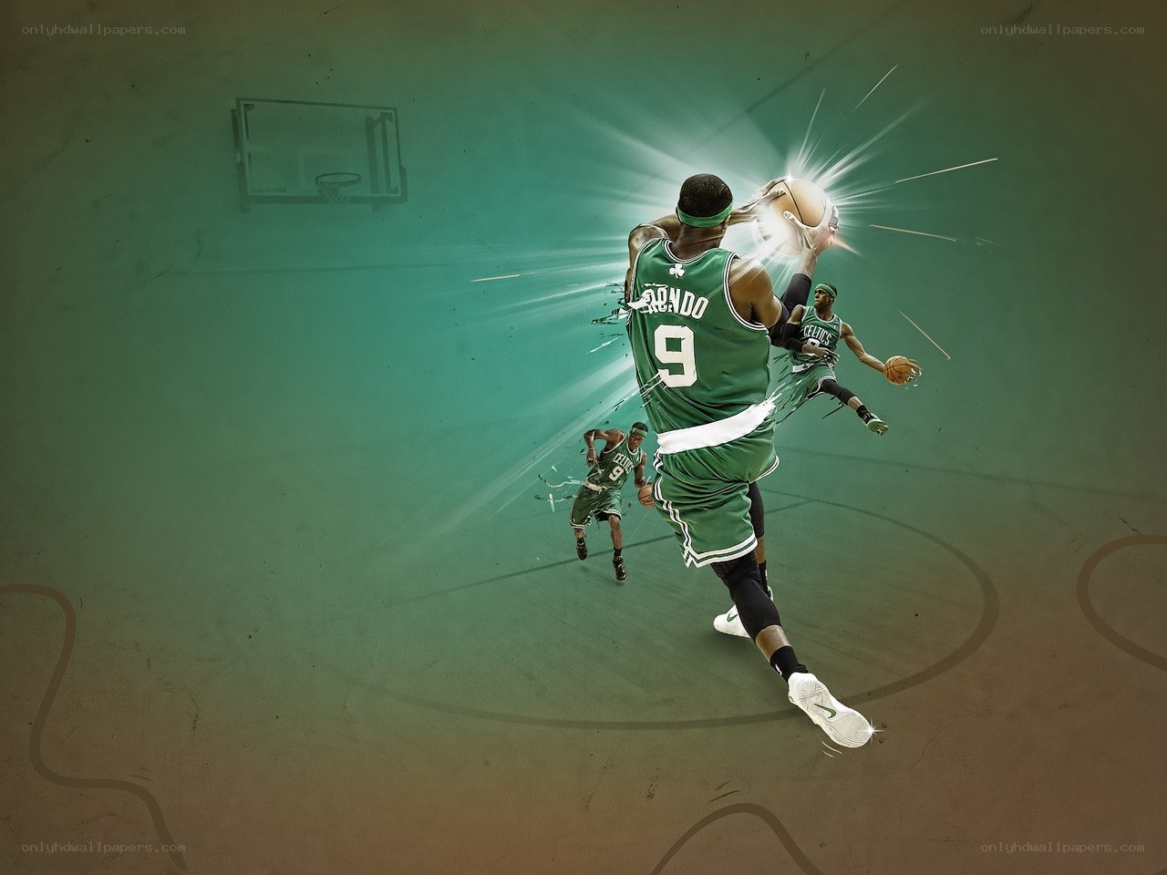 Basketball player in action