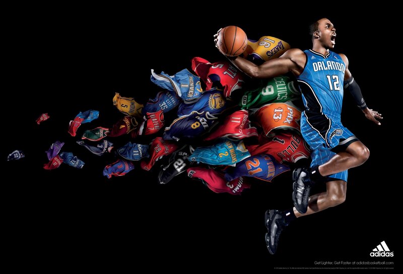 Basketball Player in Action — Black, Dynamic, Photograph, Jerseys