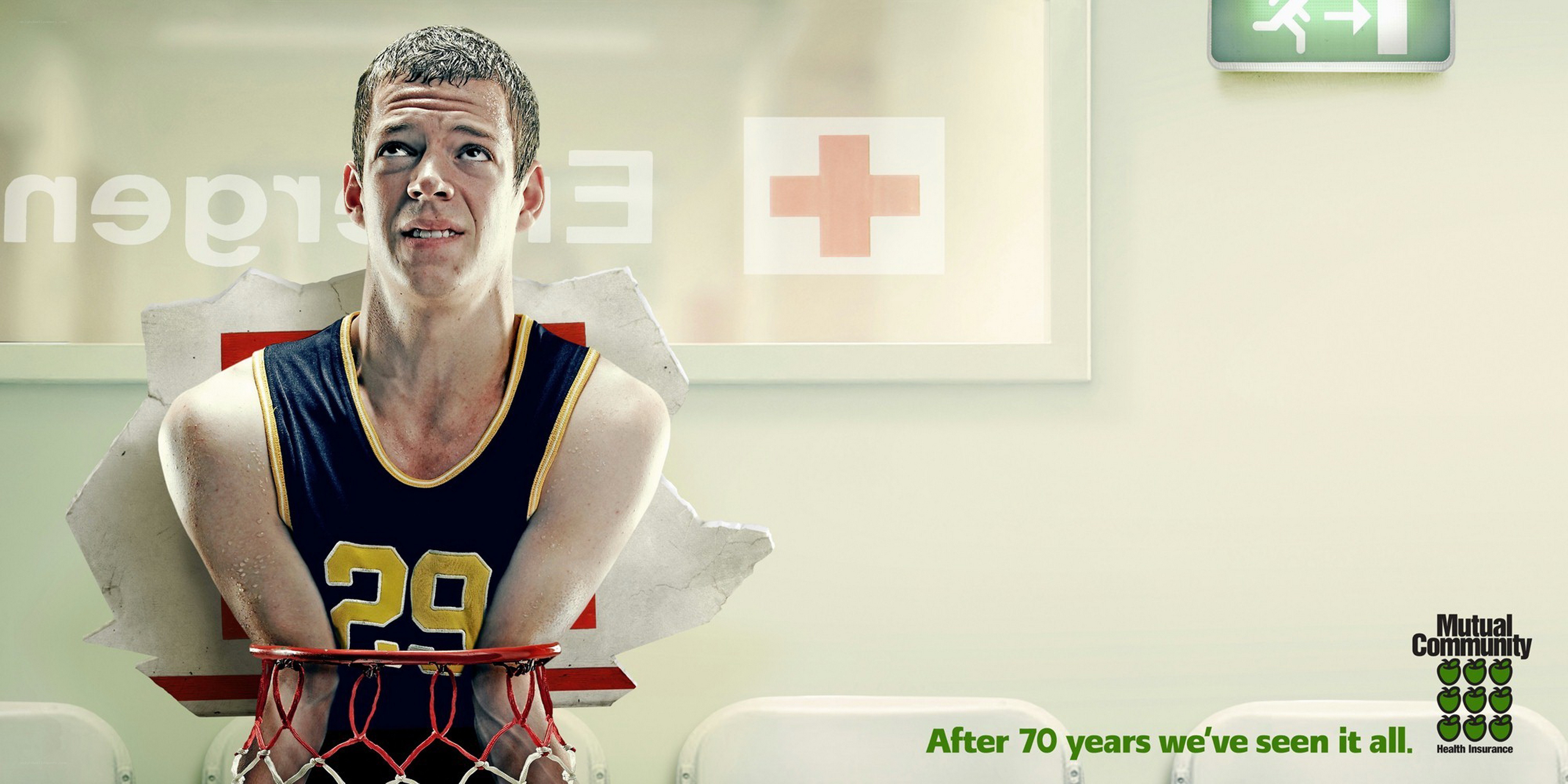 Basketball player in hospital