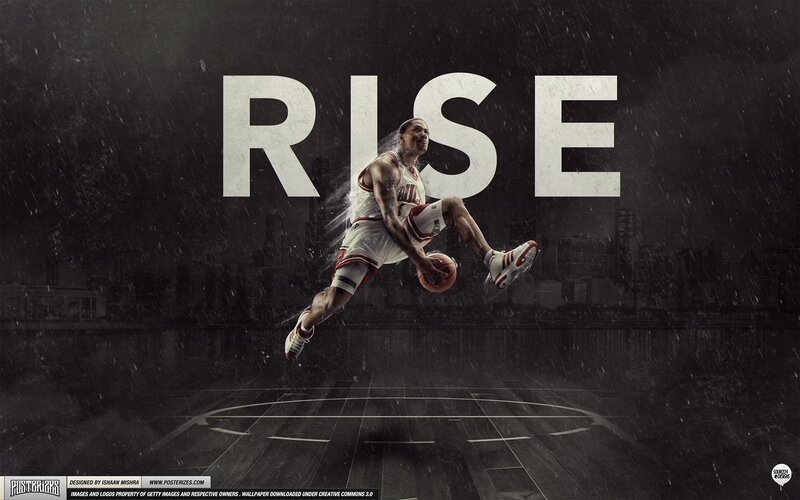 Basketball Player in Mid-air — Black, Dramatic, Night