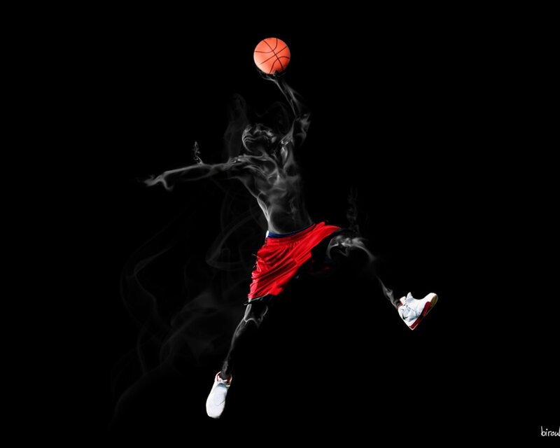 basketball player in motion